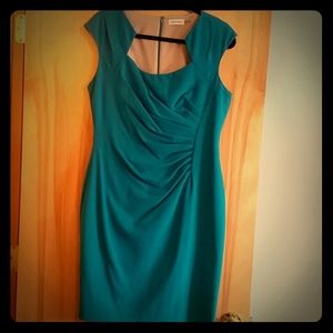 Calvin Klein teal dress